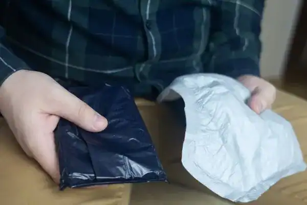 image of man holding stool incontinence Southampton products