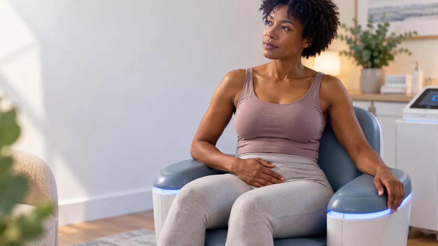 Calm Wellness Chair Reflection pelvic floor health solutions from incontince direct Southampton